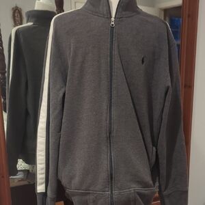 Ralph Lauren Charcoal Zip-Up Sweater